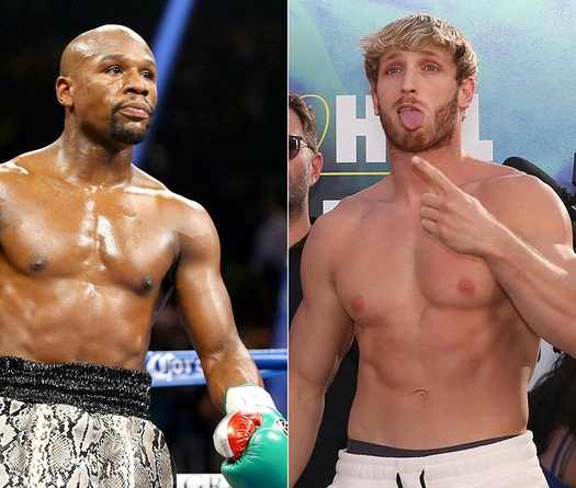 Logan Paul chế nhạo Floyd Mayweather Jr dùng "bạn tập rởm" trước trận đấu