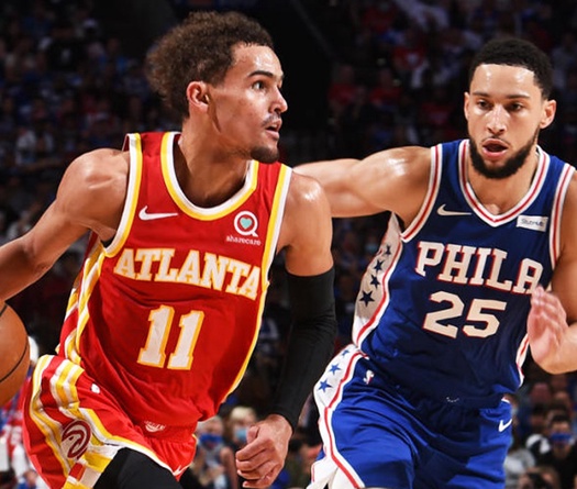 Trae Young,  Atlanta Hawks tạo nên màn lội ngược dòng lịch sử trước Philadelphia 76ers