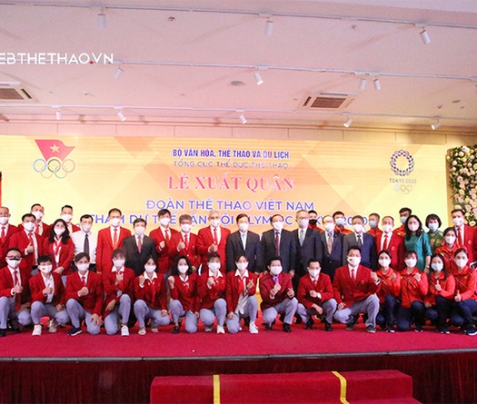 Tối nay, đoàn Thể thao Việt Nam lên đường dự tranh Olympic 2021