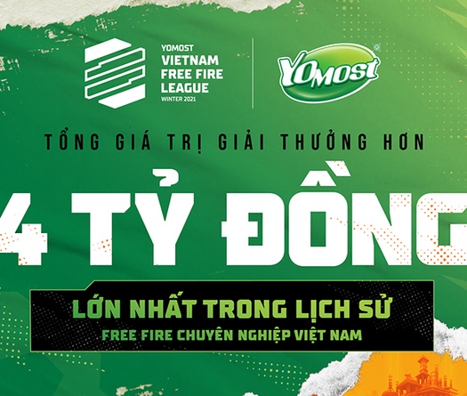 Yomost VFL Winter 2021 công bố tổng giải thưởng lên tới hơn 4 tỷ đồng.