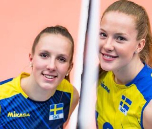 Cặp đôi chị em ruột mỹ nhân "vừa đỏ, vừa thơm" khuynh đảo giải bóng chuyền vô địch châu Âu