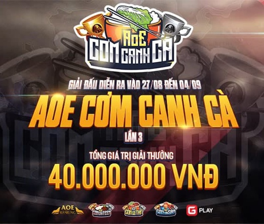 AoE Cơm Canh Cà lần 3 ấn định ngày khởi tranh