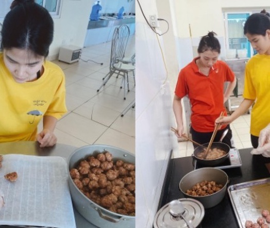 Sao bóng chuyền nổi tiếng Việt Nam trổ tài nấu món đặc sản Hà Nội