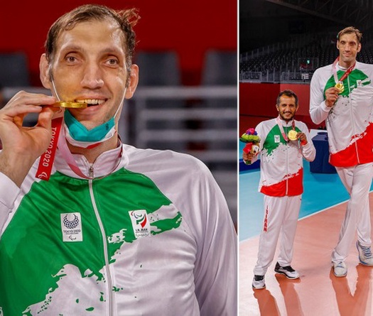 "Quái nhân" bóng chuyền ngồi thể hiện sức mạnh giúp Iran độc tôn ở Paralympic