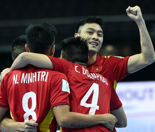 Việt Nam cùng anh hào châu Á ghi danh lịch sử ở futsal World Cup