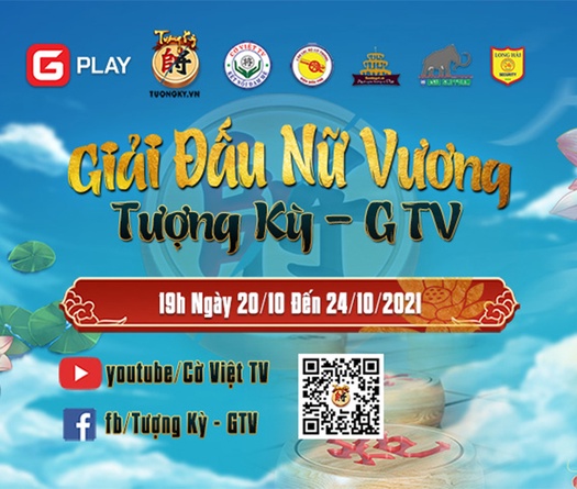 Giải cờ Tướng nữ online mừng 20-10 tranh cup Tượng Kỳ GTV