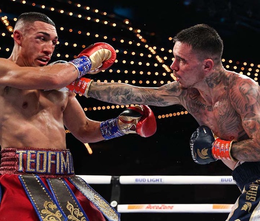 George Kambosos Jr đả bại Teofimo Lopez ở đại chiến 12 hiệp, giành 3 đai vô địch hạng nhẹ