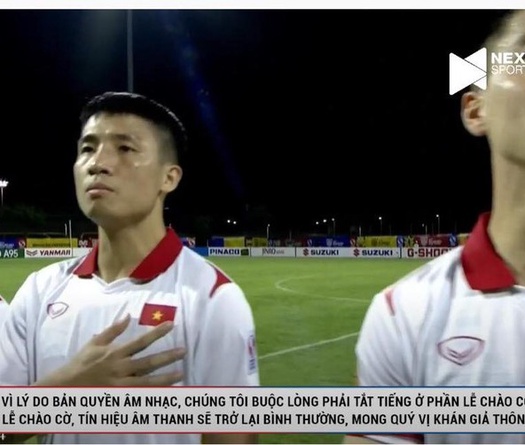 Cộng đồng mạng dậy sóng vì Quốc ca Việt Nam bị tắt ở trận gặp Lào