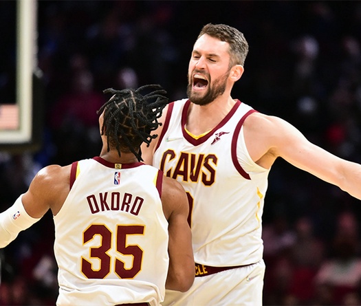 Ấm lòng hình ảnh cựu sao Kevin Love hồi sinh tại đội bóng ngựa ô Cleveland Cavaliers