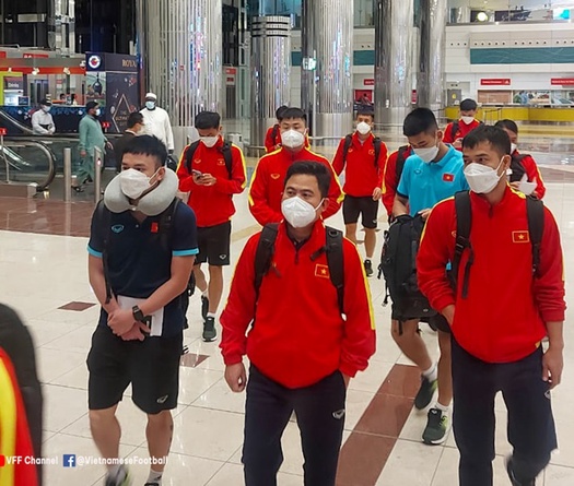 Vừa đến UAE, U23 Việt Nam lao ngay vào tập luyện cho U23 Dubai Cup 2022