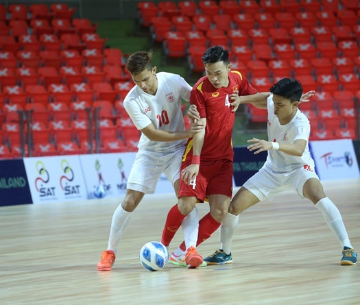 Kết quả futsal Việt Nam 1-1 Myanmar: Tự làm khó mình