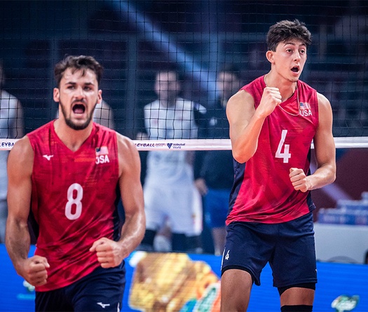 Torey Decalco trở lại ấn tượng, Mỹ tiếp tục bất bại tại VNL 2022