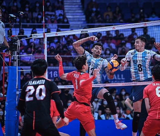 Highlights bóng chuyền nam Nations League: Argentina vs Nhật Bản
