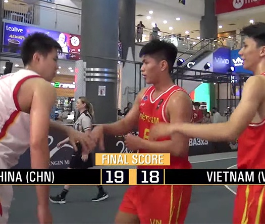 FIBA 3x3 Nations League 2022 KV châu Á - Ngày 5: Việt Nam suýt tạo địa chấn trước Trung Quốc