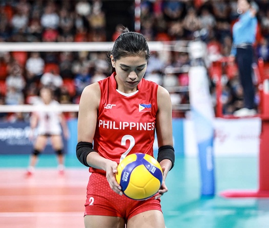 Bóng chuyền nữ Philippines mất ngôi sao số 1 tại AVC Cup 2022