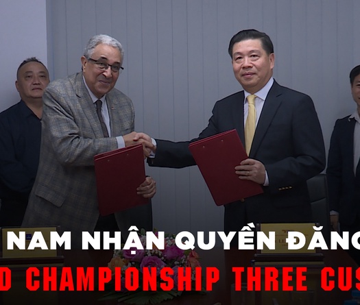 VBSF nhận quyền đăng cai World Championship Three Cushion từ chủ tịch Liên đoàn Billiads thế giới