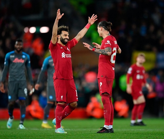 Salah vươn lên dẫn đầu danh sách vua phá lưới Champions League
