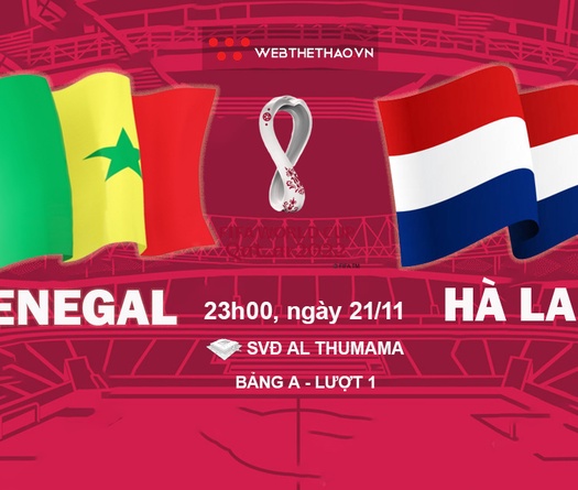 Tỷ lệ kèo Senegal vs Hà Lan, World Cup 2022, 23h00 ngày 21/11