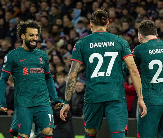Salah cán mốc ghi bàn và kiến tạo, Liverpool hạ gục Aston Villa