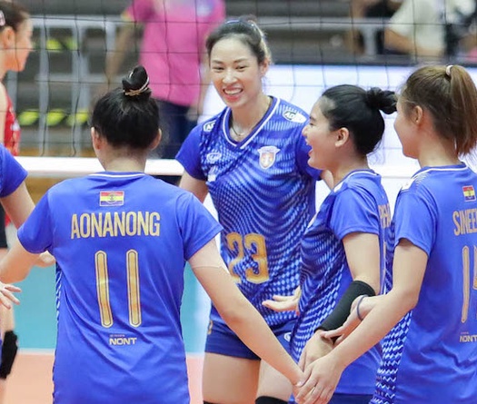 Hoa khôi bóng chuyền Trà Giang chia sẻ cảm xúc sau trận ra mắt đất Thái Lan