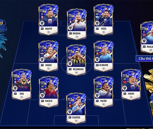 Đội hình 23 TOTY FO4: Soi chỉ số 12 cầu thủ xuất sắc nhất năm