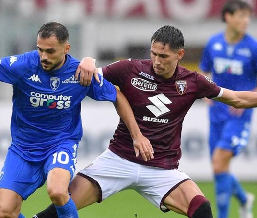 Tỷ lệ kèo trận Empoli vs Torino, Serie A, 21h ngày 28/1