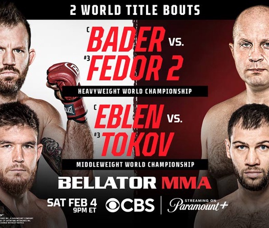 Lịch thi đấu Bellator 290: Ryan Bader vs Fedor Emelianenko 2