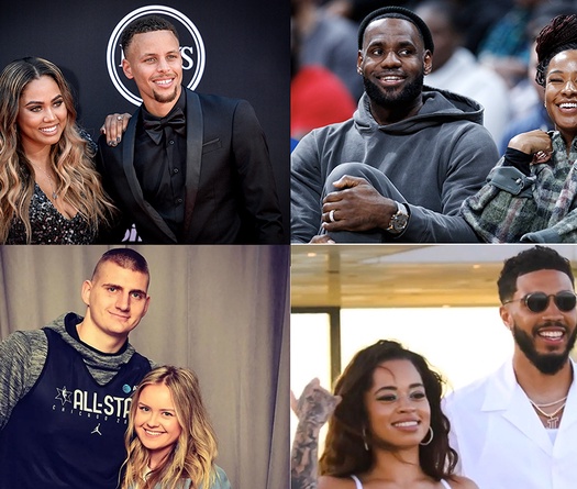 Điểm danh những cặp đôi tình tứ nổi tiếng với các ngôi sao hàng đầu NBA