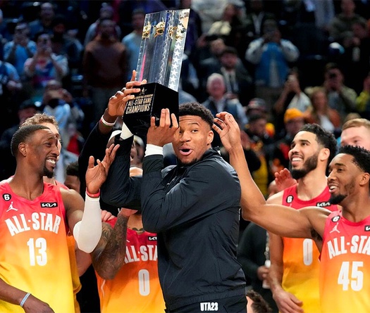 Jayson Tatum toả sáng cùng Damian Lillard, Team Giannis chiến thắng NBA All-Star 2023