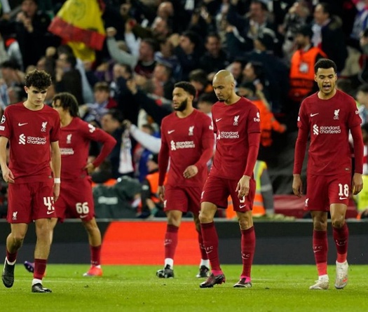 Liverpool đánh dấu thất bại tồi tệ nhất lịch sử cúp châu Âu 