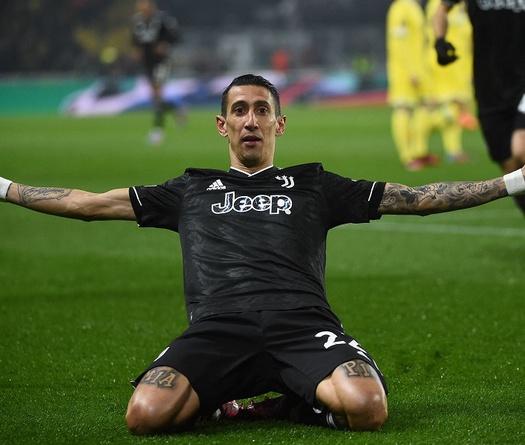 Di Maria lập hat-trick cho Juventus với số cú sút trúng đích kỷ lục