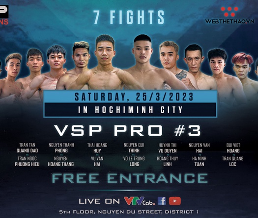 Lịch thi đấu Boxing VSP Pro 3: Nguyễn Văn Hải đối đầu tài năng trẻ