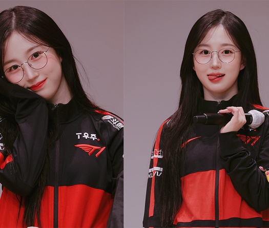 Nữ idol Haewon xuất hiện rạng rỡ với chiếc áo khoác T1 Faker