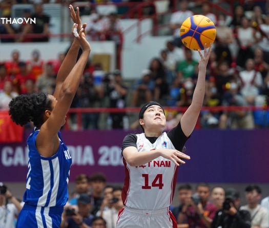 Ném "cháy" rổ Philippines, ĐT bóng rổ 3x3 nữ Việt Nam giành HCV SEA Games 32