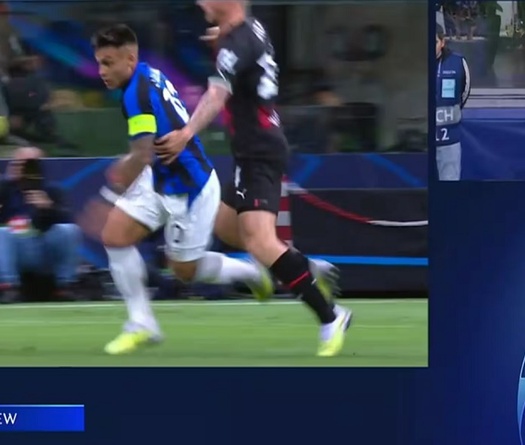 Cận cảnh tình huống Inter bị VAR tước bỏ quả phạt đền trước Milan
