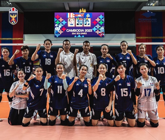 Sau trận thua cực sâu Việt Nam, bóng chuyền nữ Campuchia bất ngờ bỏ giữa chừng SEA Games 32