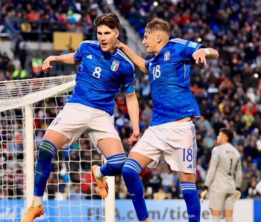 Casadei truyền cảm hứng giúp U20 Italia hạ gục U20 Brazil