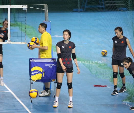 Đội tuyển bóng chuyền nữ Việt Nam tích cực tập luyện cho mục tiêu Vàng AVC Challenge Cup 2023