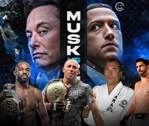 Dàn huyền thoại UFC muốn trợ giúp Elon Musk và Mark Zuckerberg đánh MMA