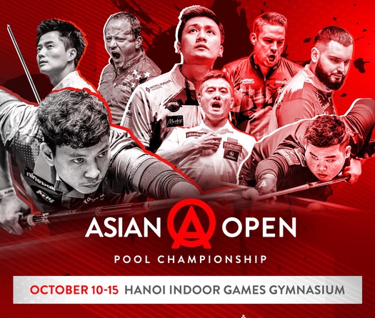 Asian Open Pool Championship - Giải Vô địch billiard 9 bi hấp dẫn nhất thế giới tới Việt Nam