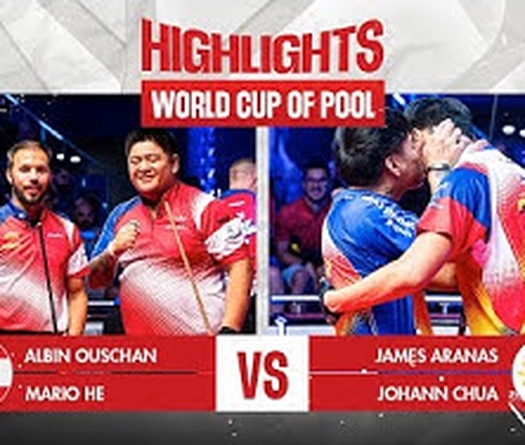 Highlight bán kết World Cup of Pool 2023: Johann Chua và Aranas thể hiện đẳng cấp