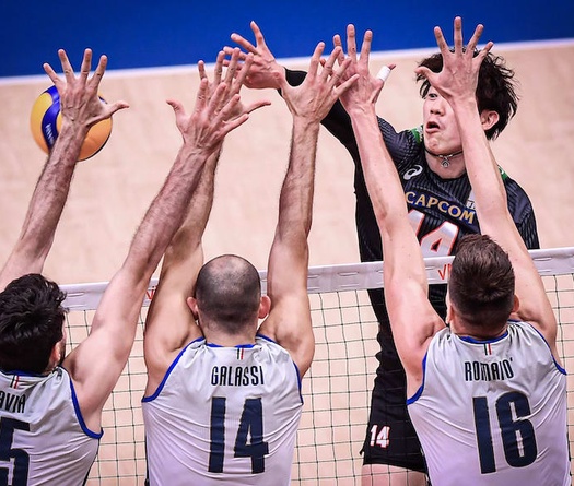 Ý thể hiện đẳng cấp, bóng chuyền nam Nhật Bản cuối cùng cũng biết thua tại VNL 2023