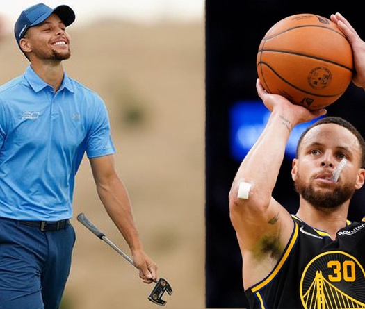 Stephen Curry đánh golf như ném 3 điểm khiến giới NBA trầm trồ, vô địch giải đấu ACC 2023