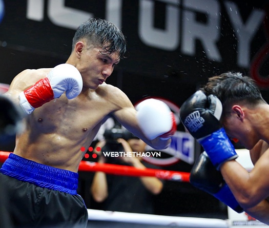 Boxing: Phan Minh Quân đánh bại Đàm Ngọc Đức giữa sàn đấu rực lửa VSP Pro 6