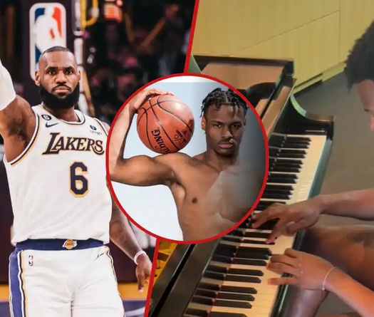 Con trai LeBron James đánh đàn sau vụ ngưng tim: "Chúa thật vĩ đại"