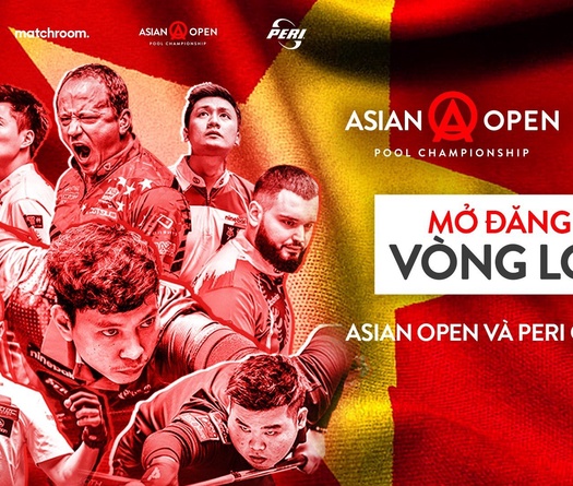 Chi tiết thể thức, giá vé, số lượng suất dự vòng loại Asian Open Pool Championship và Peri 9-Ball Open