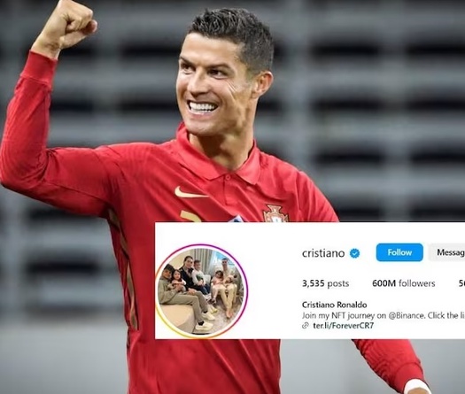 Không chỉ tổng bàn thắng, Ronaldo vượt Messi để trở thành "Vua Instagram"
