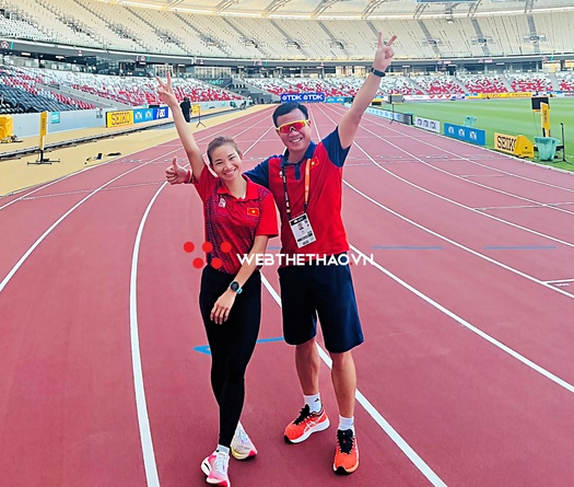 Những hình ảnh đầu tiên của Nguyễn Thị Oanh tại giải điền kinh vô địch thế giới 2023