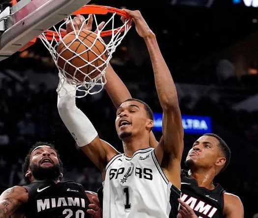 Victor Wembanyama rực sáng, Spurs đại thắng Miami Heat ở Preseason