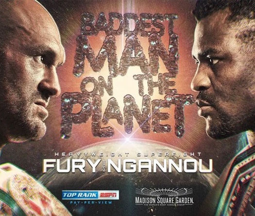 Lịch thi đấu Boxing: Tyson Fury vs. Francis Ngannou